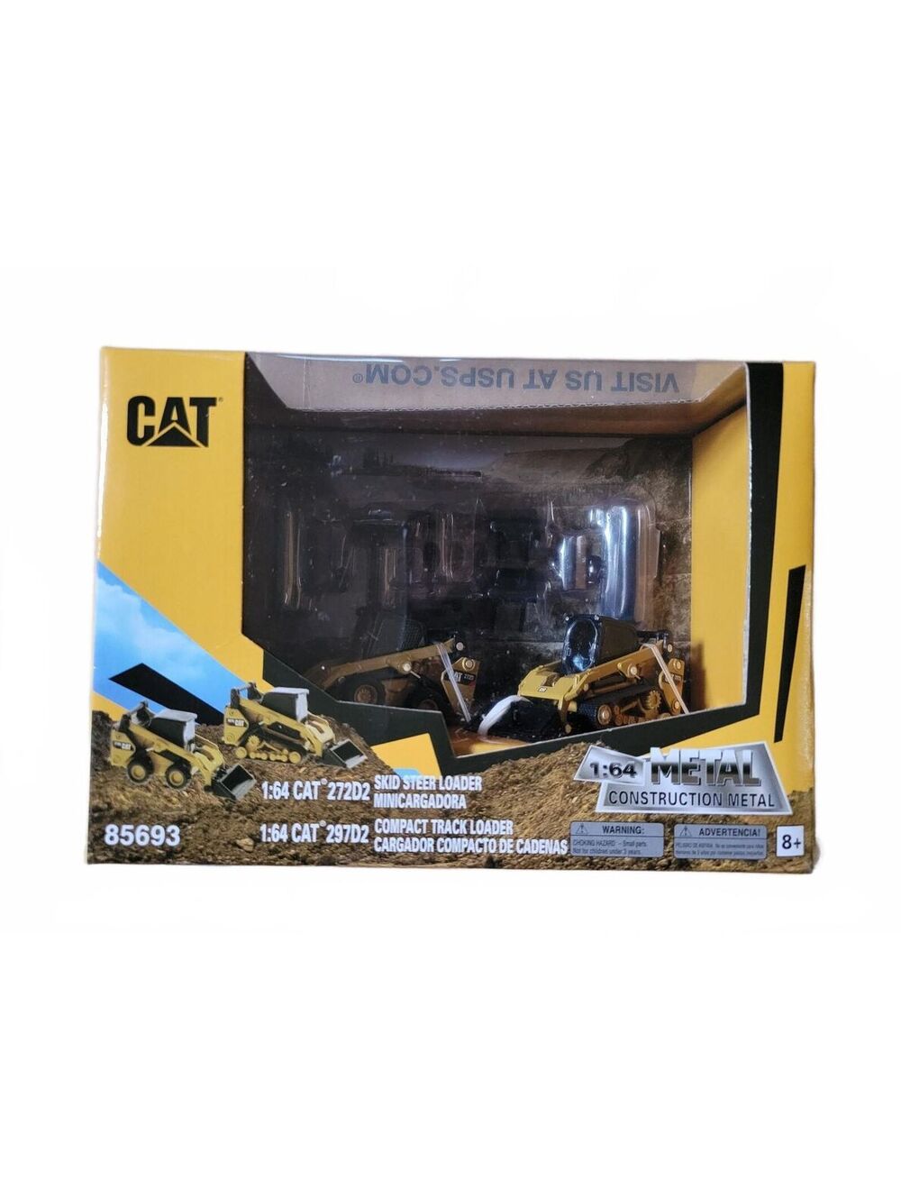 1/64 Caterpillar 272D2 Skid Steer Loader and 297D2 Compact Track Loader 85693